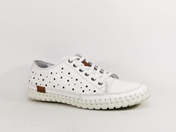 Chaussure femme cuir blanc souple et originale confortable PEDRO TORRES 561AR