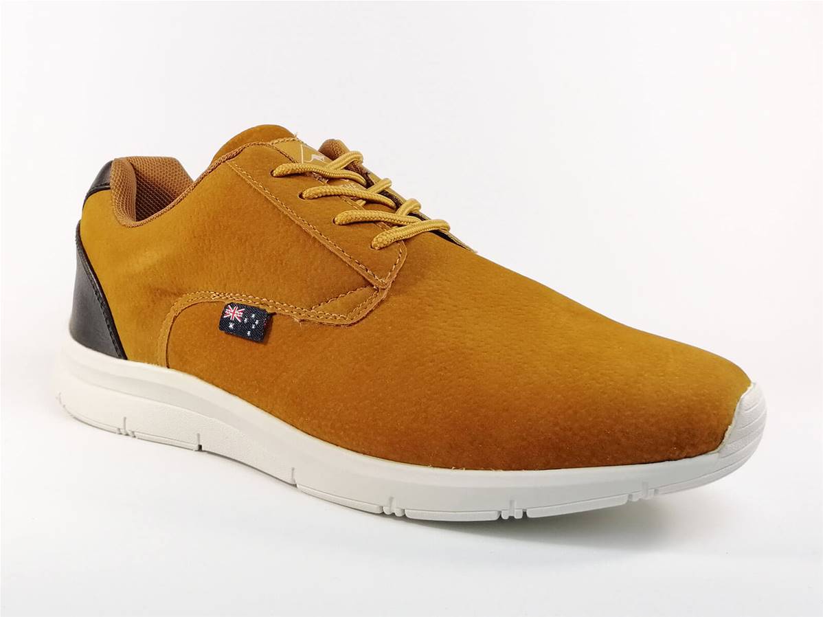 Basket de ville en simili cuir camel ROADSIGN Dainty Pointure Plus