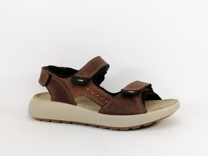 Sandale de marche homme confortable à velcro destockage IMAC ARA 754225 à pas cher