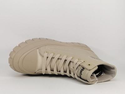Sneakers montante vegan femme destockage REFRESH 170114 beige