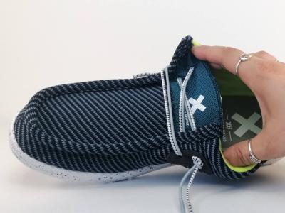 Chaussure été homme sans lacets toile marine souple à pas cher destockage XTi 143658