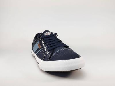 Tennis en toile bleu confortable à élastique DOCKERS 42JZ004B pour homme