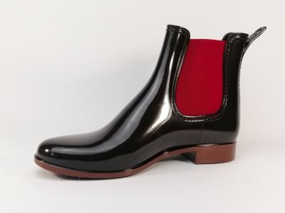 Bottine de pluie marron en destockage MEDUSE Japlair pour femme