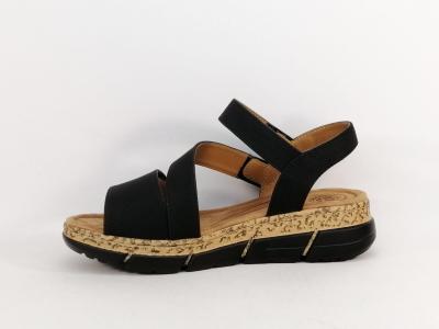 Sandale scratch femme chic confortable noire ROMIKA 95R00220002