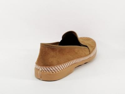 Chaussure homme sans lacet cuir camel souple SOCA 0011 à pas cher