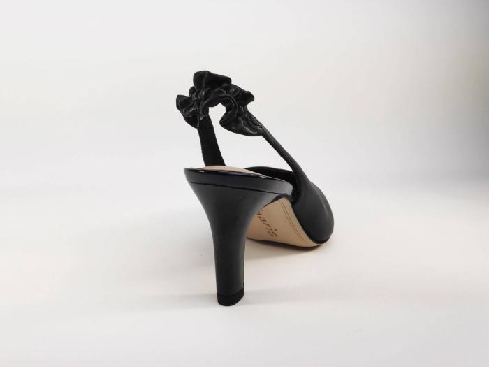 Chaussures à Talons Tahari - Cuir Noir - Bout Ouvert (peep Toe) - Pointure 7 US - Occasion Excellent état