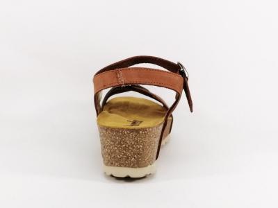 Sandale compensée confortable femme cuir souple jORDANA 2934 fabrication Espagne