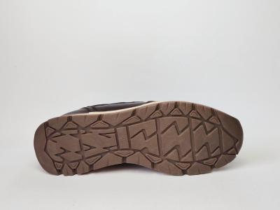 Basket homme cuir marron chic confortable destockage LONDONS LIFE 162677 à pas cher