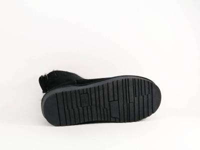 Boots fourrée noire fillette femme confortable et tendance destockage XTi 57329 à pas cher