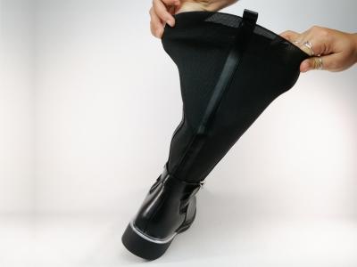 Botte femme grande taille pour mollets larges CINK ME DM100-K3 noire à pas cher