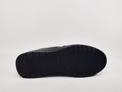 Bottines femme confortables cuir noir pieds sensibles destockage IMAC 856190 compensées