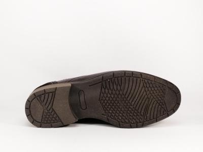 Chaussure habillée cuir marron effet vieilli homme destockage CASANOVA gamo