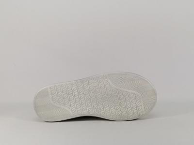 Basket fille en cuir blanc à velcro Destockage BOPY Starmavel
