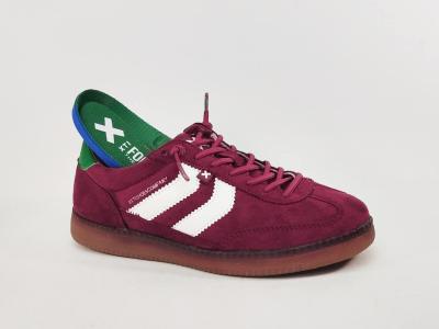 Basket sans lacets femme rouge bordeaux souple confortable destockage XTi 144170 pas cher
