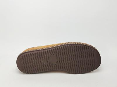 Chaussons chauds femme confortables semelle amovible camel tendance CHIC & RELAX raclabo