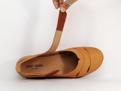 Chaussure femme grande taille confortable cuir orange destockage JOSEF SEIBEL fergey 51