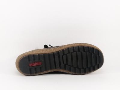 Chaussure montante femme RIEKER L7541 originale et confortable double zip