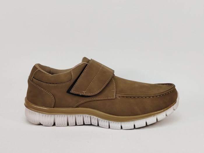 Basket à scratch homme pas cher camel taupe NORWAY moza B886480 pieds larges