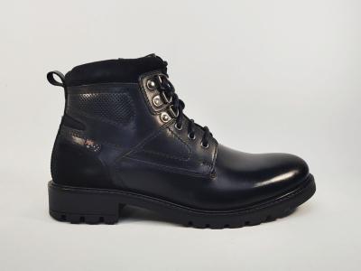 Bottine homme cuir noir chic et confortable destockage ROADSIGN grima tendance