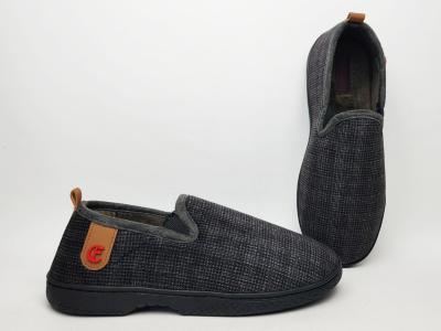 Chausson charentaise homme confortable EMINENCE backbone gris souple à pas cher