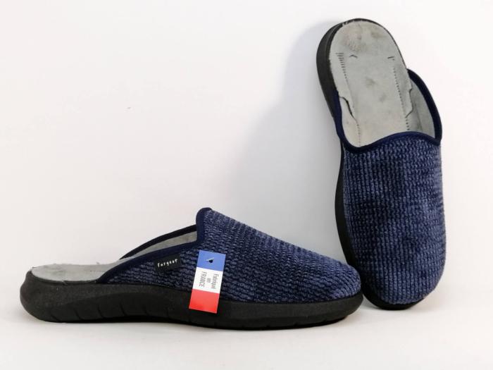Chausson homme de qualité en destockage FARGEOT portique fabrication France