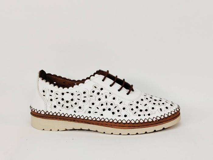 Chaussures femme cuir blanc très souple chic originale confortable PEDRO TORRES 21136010