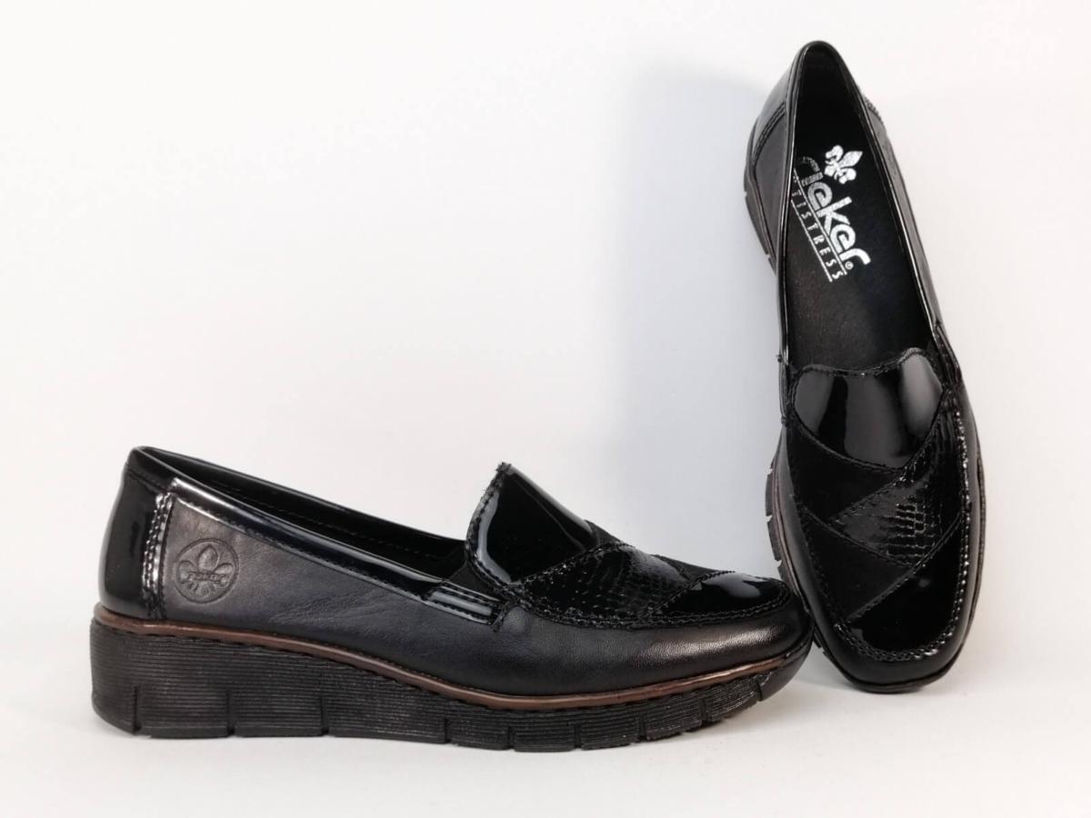 Mocassins Femme Pitillos 10730 Noir - Confortables, Style Sportif Décontracté