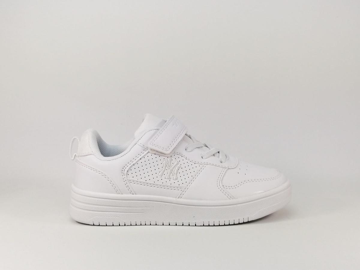 Sneakers Simili Cuir Marine Destockage NY I Pointure Plus