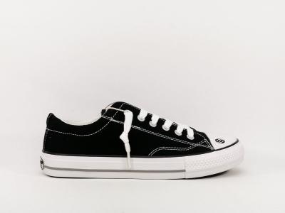 Tennis en toile noire confortable à élastique DOCKERS 48TE608 mixte