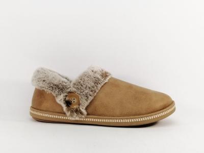 Chausson SKECHERS femme confortable semelle  mmoire de forme destockage Cozy campfire  pas cher