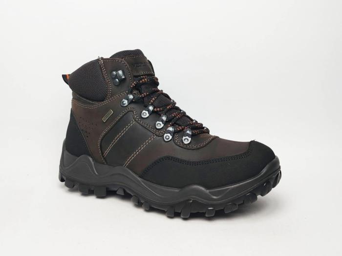 Chaussure randonnée homme montante cuir marron waterproof à pas cher destockage IMAC 653388 confortable