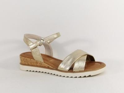 Sandale femme TAMARIS dor 28106 compense chic et confortable  pas cher