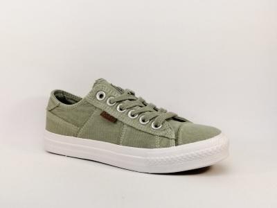 Tennis femme en toile kaki BANANA MOON Ratisse  pas cher