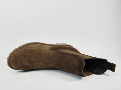 Bottine chelsea femme TAMARIS 25427 cuir nubuck marron chic confortable et tendance