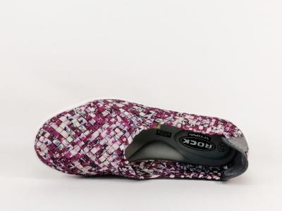 Chaussure élastique tressé femme confort ballerine destockage ROCK SPRING inoko