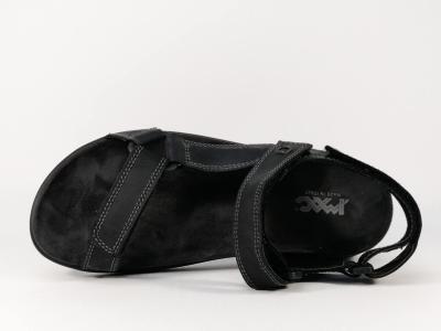 Sandale de marche homme confortable à velcro destockage IMAC 504190 noir