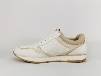 Basket de ville femme chic blanche à pas cher confortable TAMARIS 23603-42 vegan