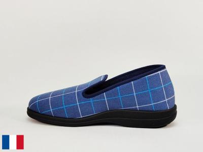 Charentaise été homme pantoufle légère coton toile pieds sensibles made in France BOSSI ulrick