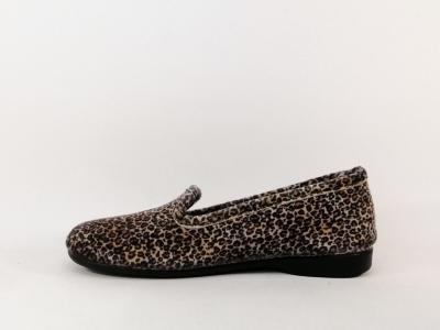 Chausson ballerine femme leopard tendance ZEL'S 2182 Fabrication Espagne