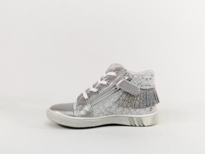 Chaussure fille bebe cuir souple destockage BELLAMY stany gris à pas cher