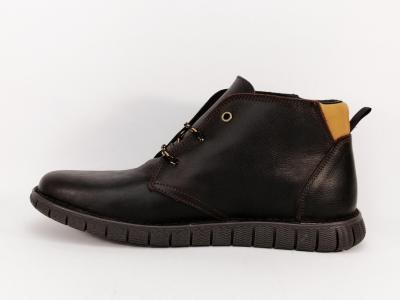 Derby homme en cuir marron de qualité BRAN'S 13429 - Fabrication Espagne