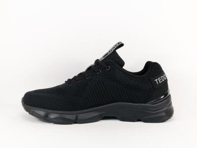 Sneakers noire homme confortable tendance à pas cher destockage TEDDY SMITH 78144