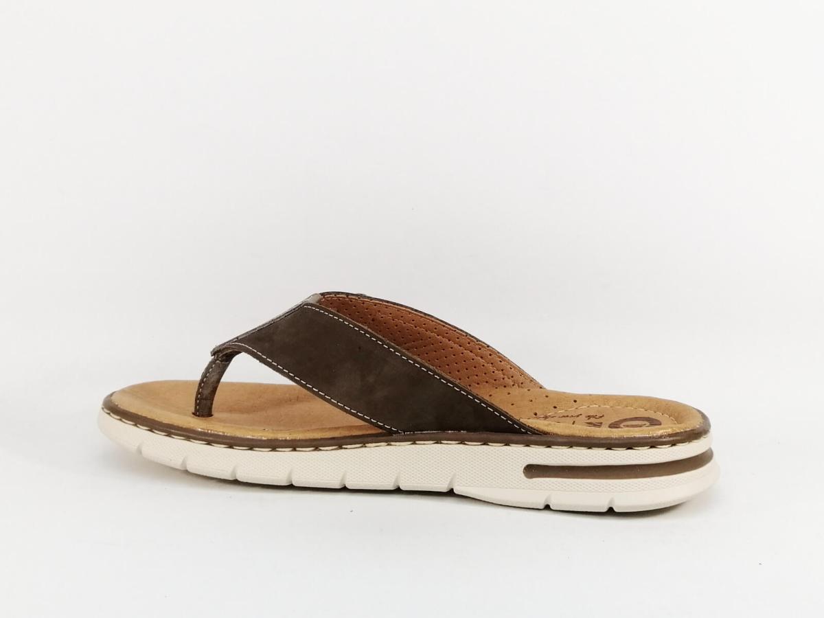 Tong Homme Cuir Confortable ORLAND I Pointure Plus