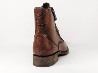 Boots tendance en cuir camel à lacets TAMARIS 25211 pour femme