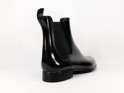Bottine de pluie en destockage MEDUSE Japlou noir femme
