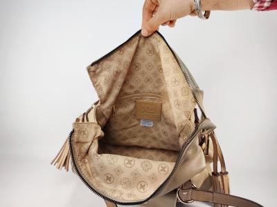 Sac épaule femme grandes anses chic tendance taupe en destockage XTi 184545 à pas cher