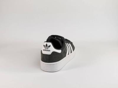 Tennis garçon en cuir kaki/gris destockage ADIDAS Campus