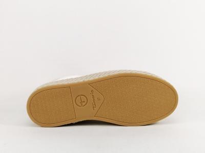 Basket blanche femme destockage TAMARIS 23713 chic et confortable à pas cher