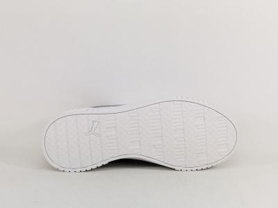 Basket femme PUMA carina destockage à pas cher confortable cuir blanc souple