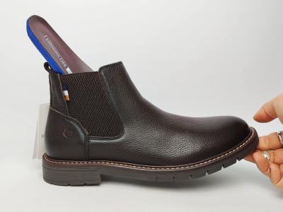 Chelsea boot homme cuir marron confortable chic destockage LONDONS LIFE 162673 à pas cher